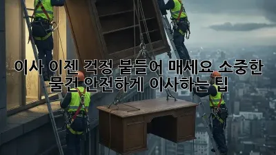 이사, 이젠 걱정 붙들어 매세요! 소중한 물건 안전하게 이사하는 팁